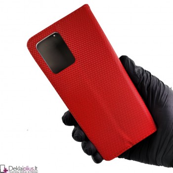 Telone atverčiamas dėklas - raudonas (Motorola Moto G13/G23)